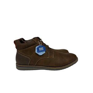 NEW! Nunn Bush DC Circuit Plain Toe Chukka Boot Brown Men's Memory Foam